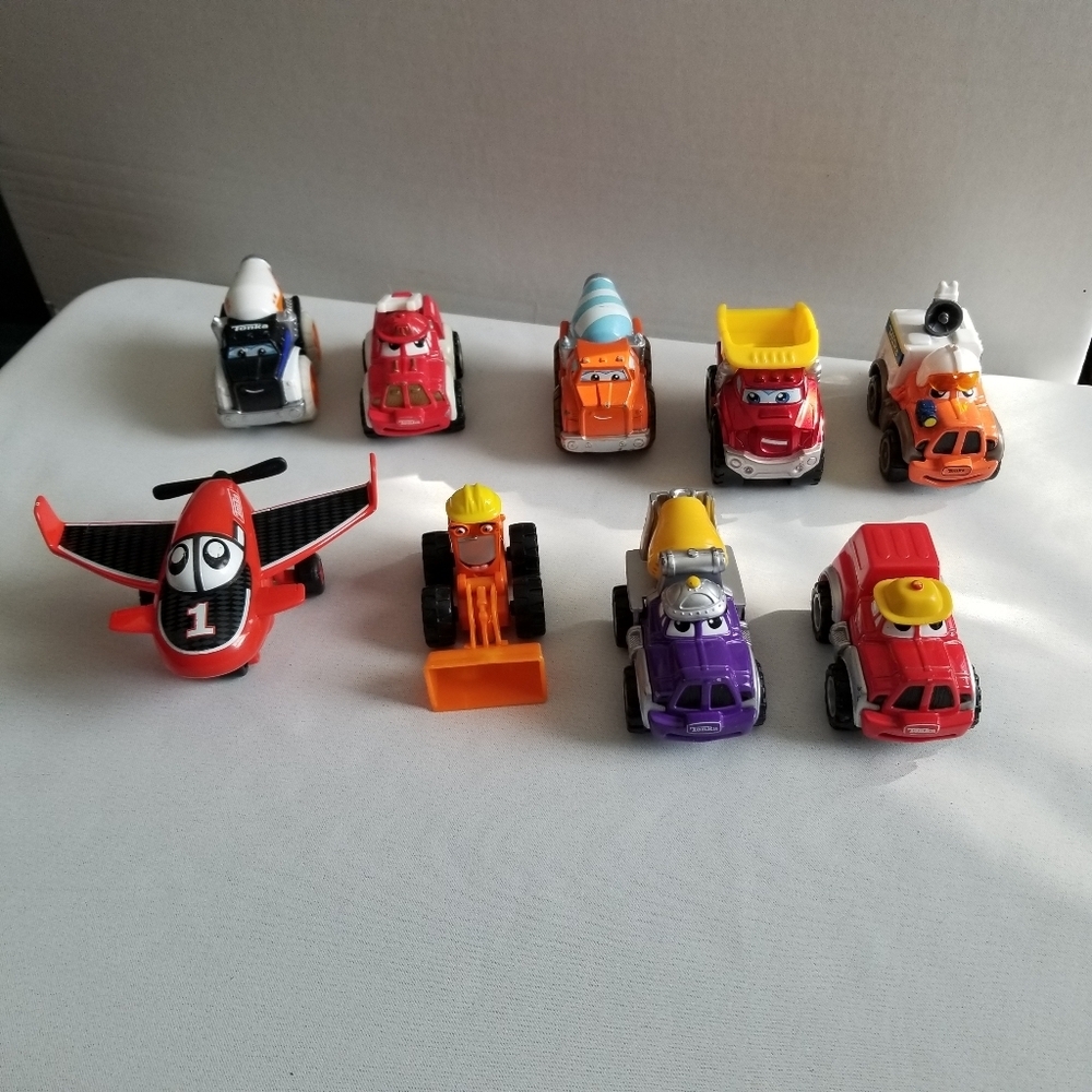 Tonka Chuck And Friends Toy Vehicles. 9 In Total